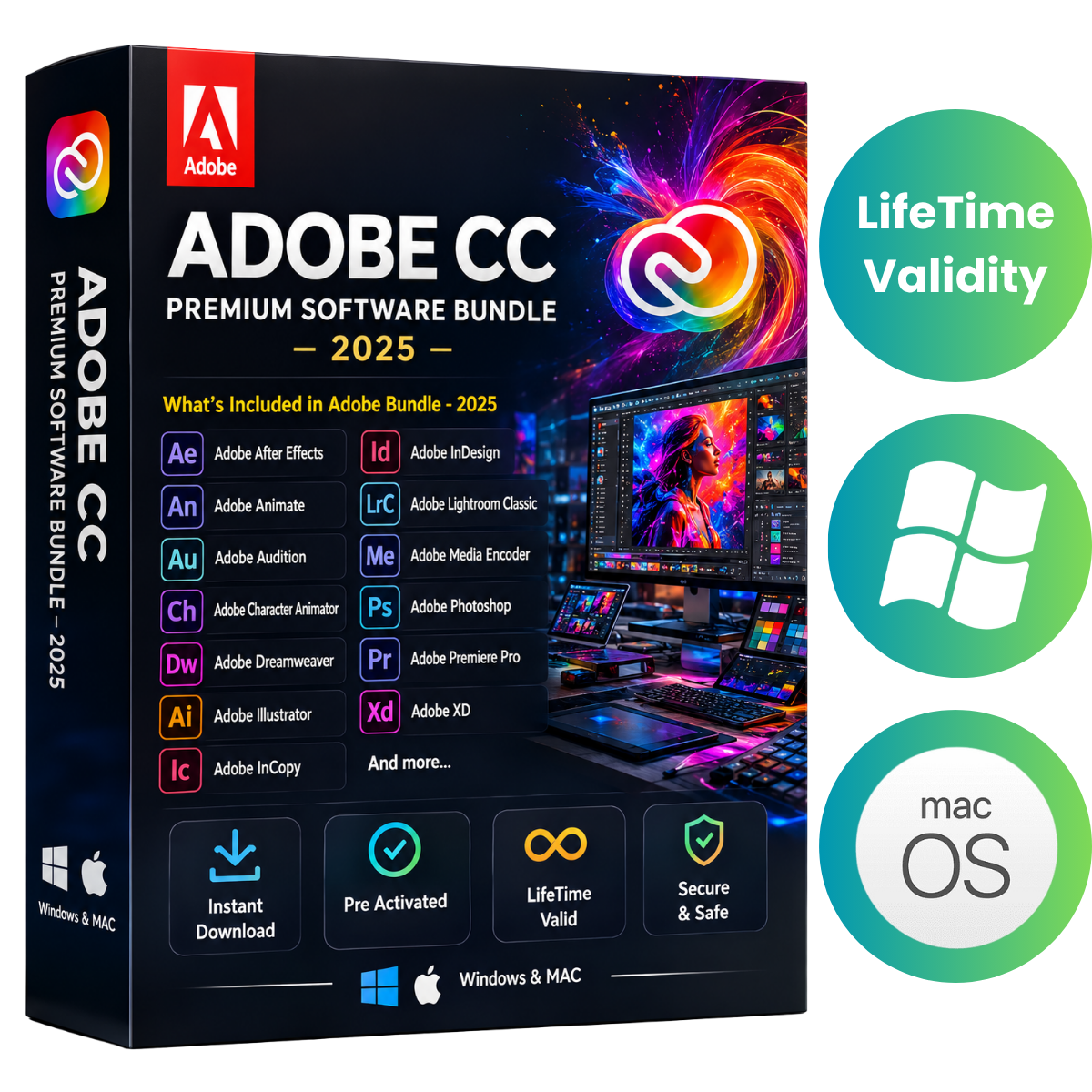 ADOBE CC PREMIUM SOFTWARE BUNDLE - 2025 (No BONUS))